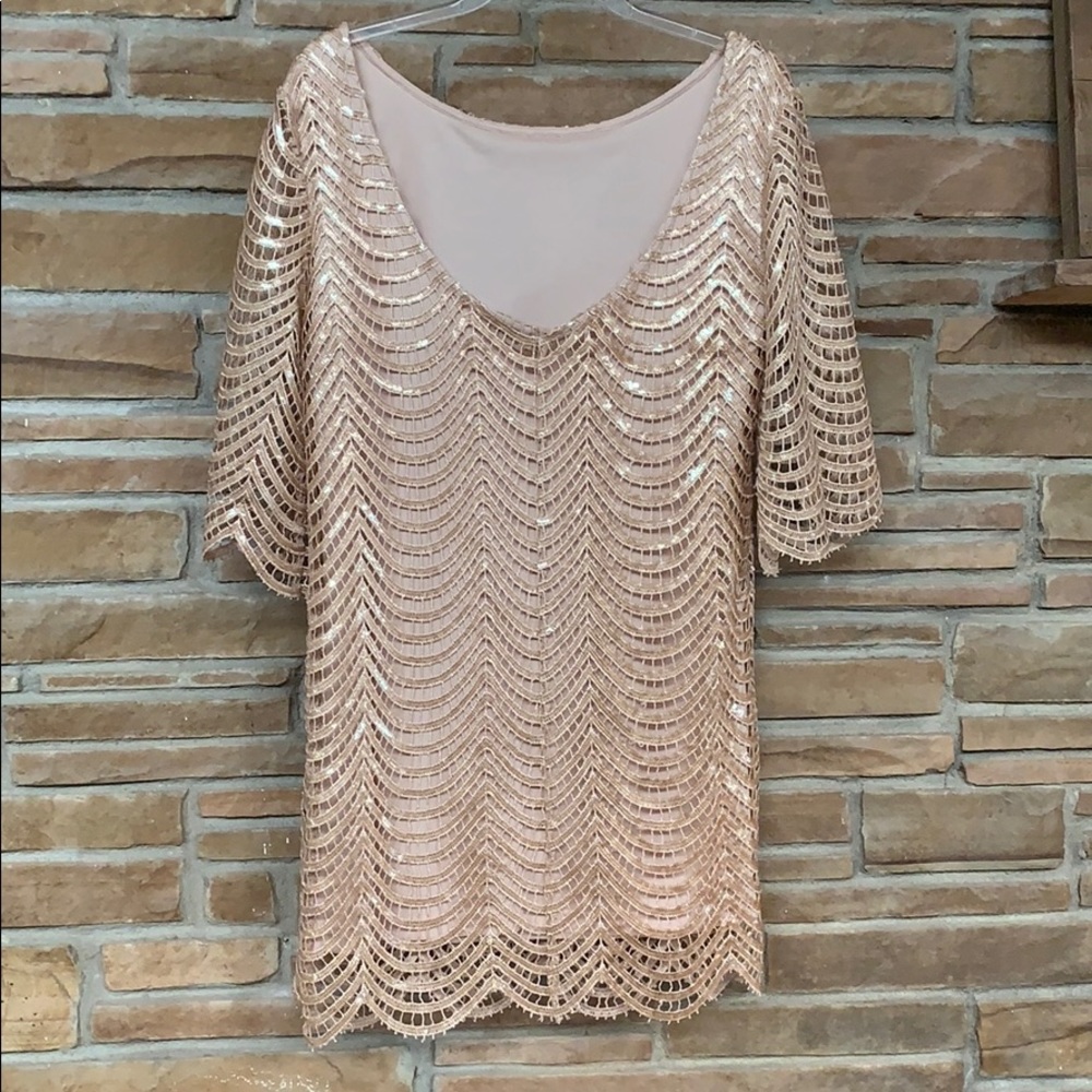 Scalloped Sequence Dress - image 3